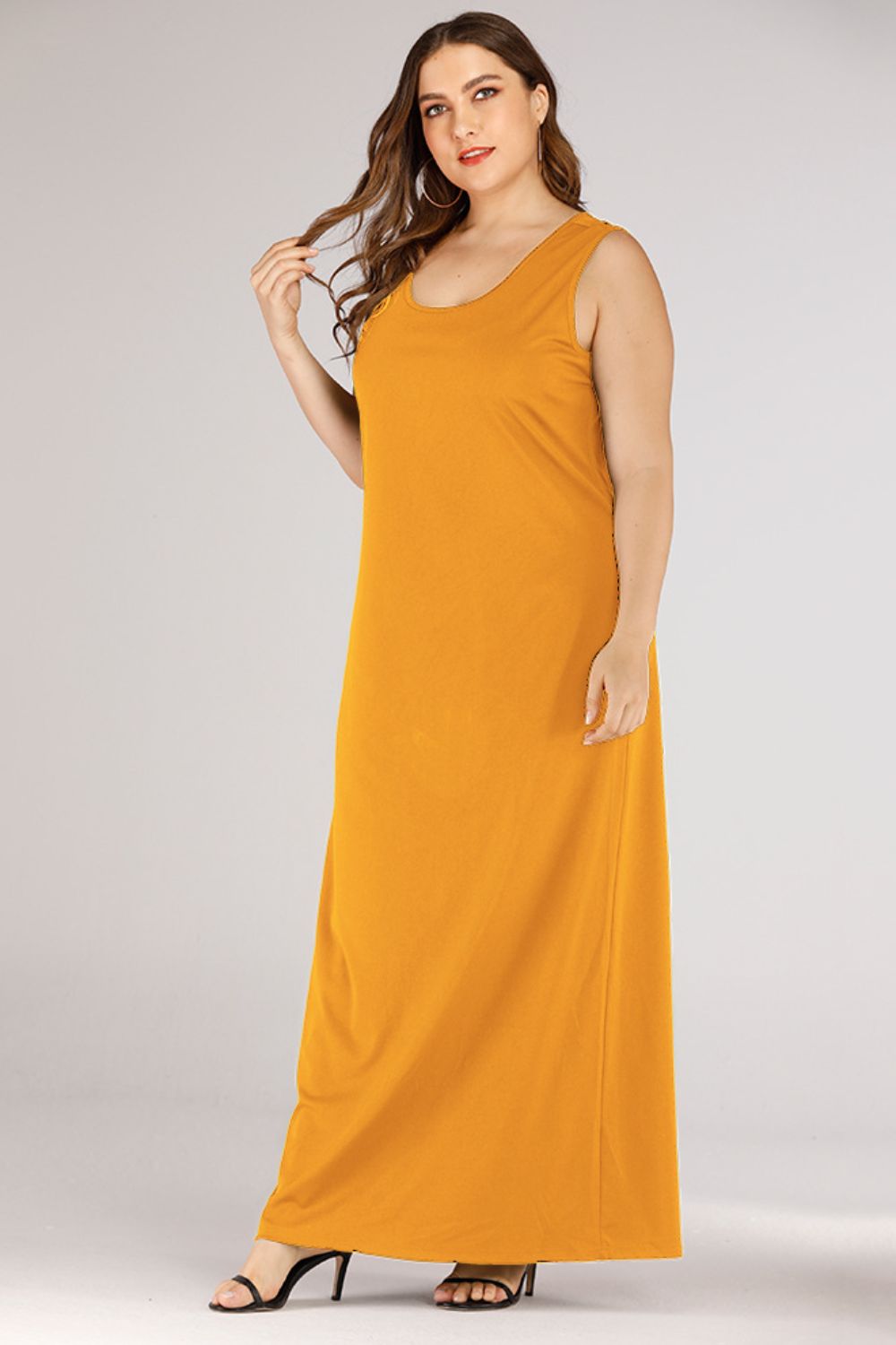 Women's sleeveless maxi dress for effortless comfort