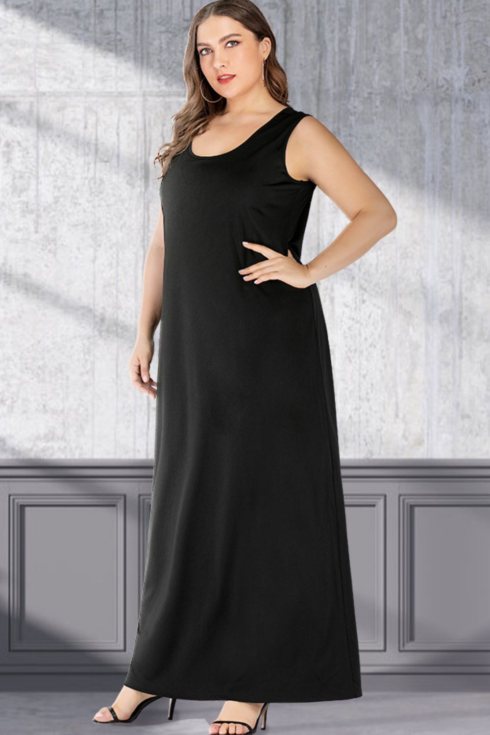 Women's sleeveless maxi dress for effortless comfort