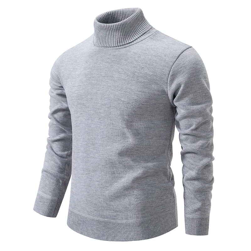 Men's casual turtleneck pull-over sweater