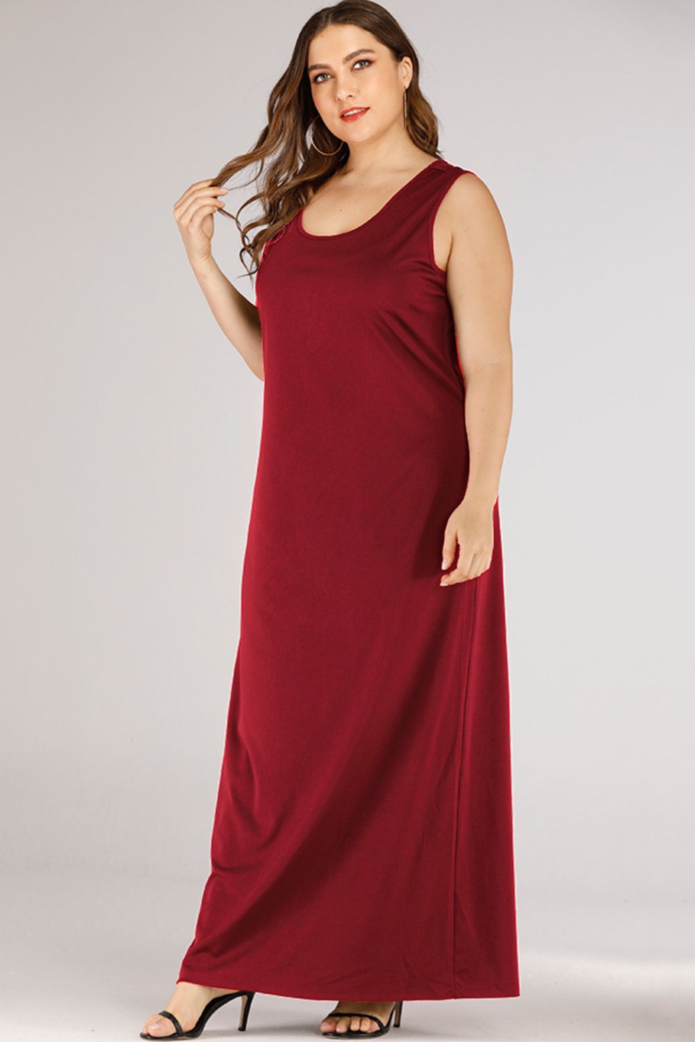 Women's sleeveless maxi dress for effortless comfort