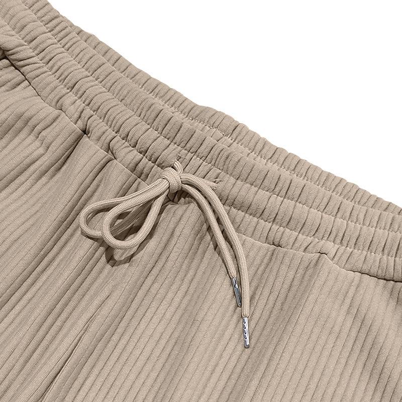 Men's vertical striped elastic sports pants