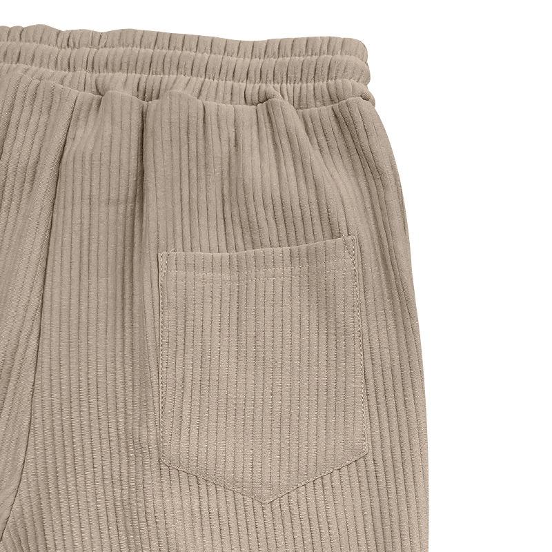 Men's vertical striped elastic sports pants