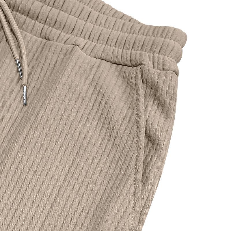 Men's vertical striped elastic sports pants