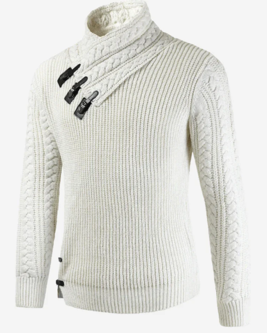 Elegant turtleneck sweater for men's