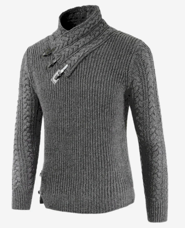 Elegant turtleneck sweater for men's