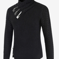 Elegant turtleneck sweater for men's