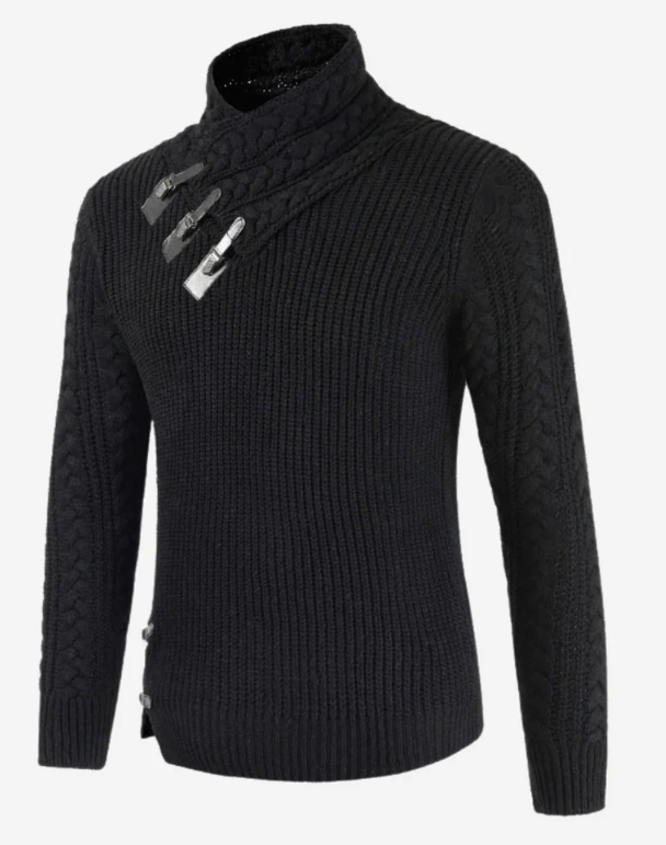 Elegant turtleneck sweater for men's