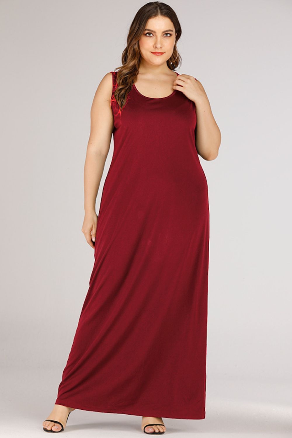 Women's sleeveless maxi dress for effortless comfort