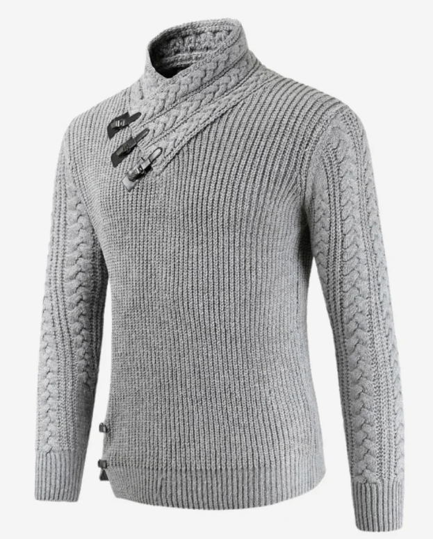 Elegant turtleneck sweater for men's