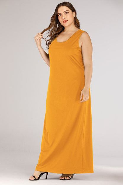 Women's sleeveless maxi dress for effortless comfort