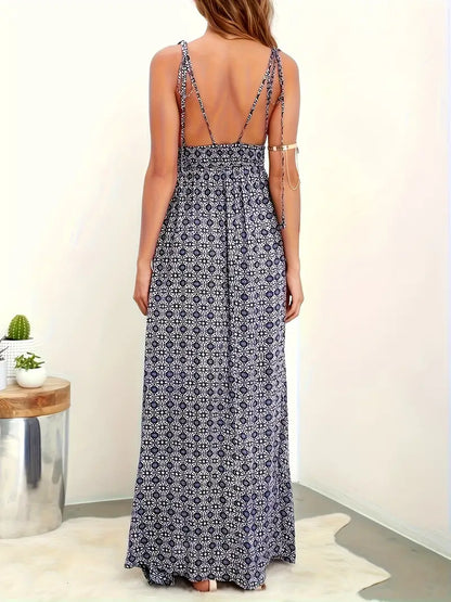 Sleeveless Cotton-Blend Summer Dress