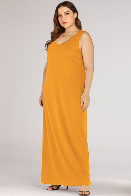 Women's sleeveless maxi dress for effortless comfort