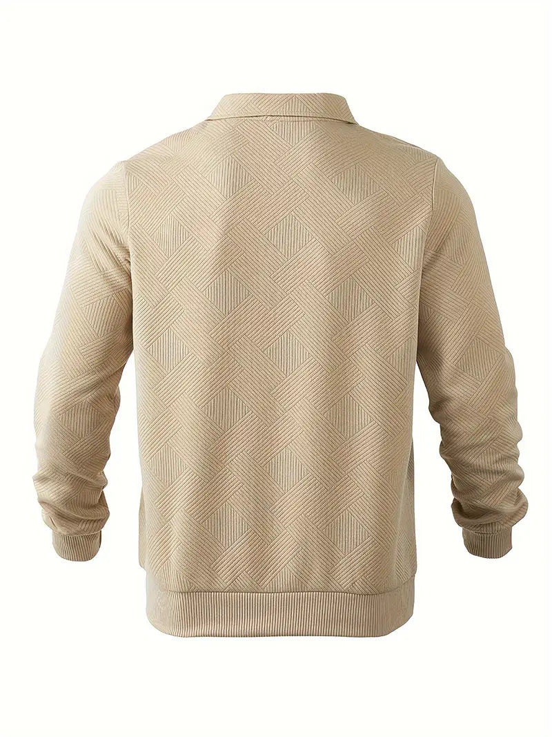 Casual collar button pullover