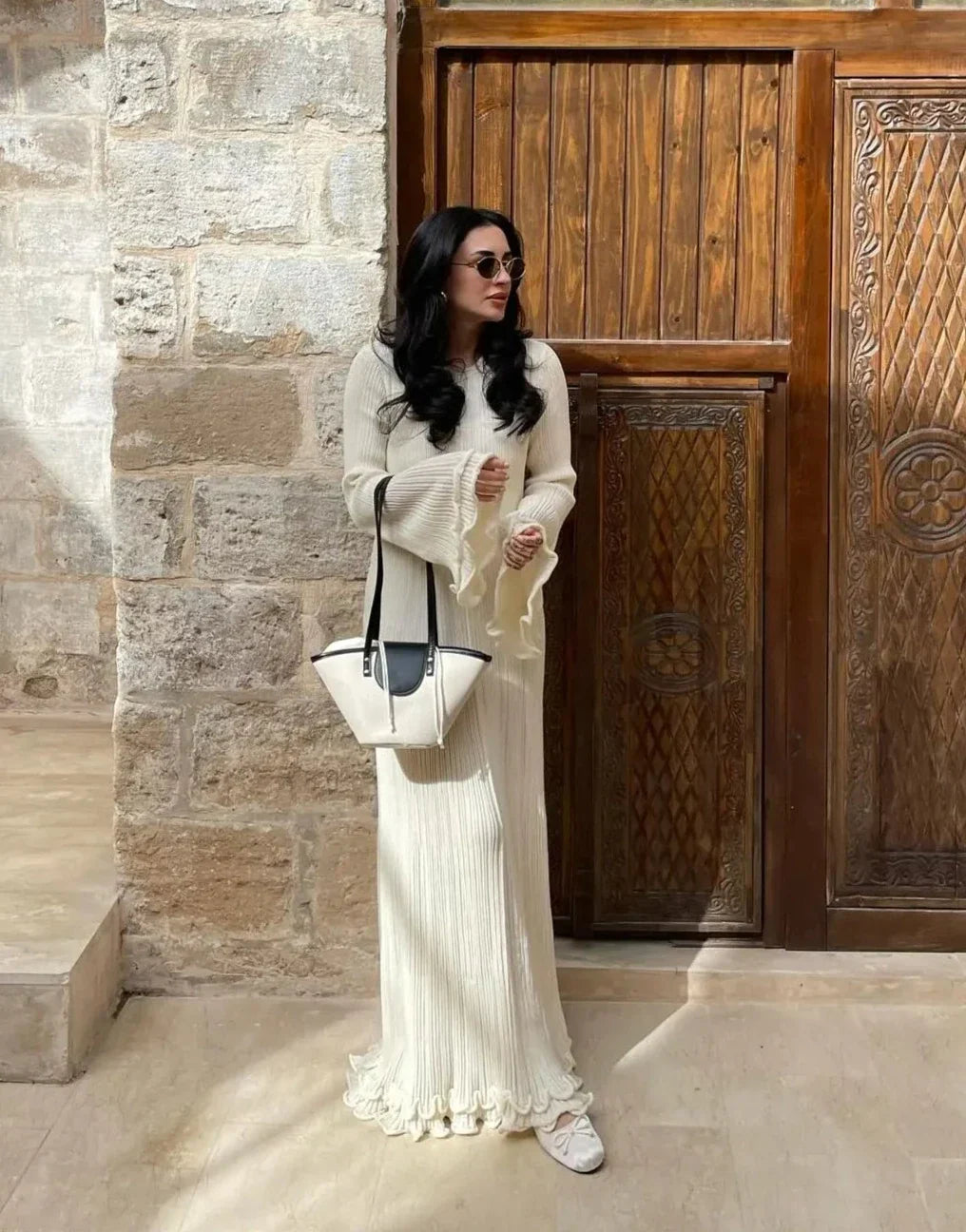 Women's long sleeve maxi dress